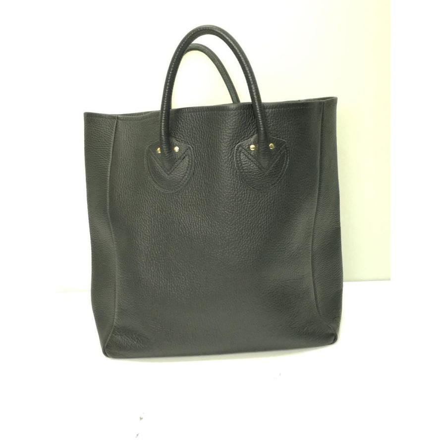 YOUNG & OLSEN◆EMBOSSED LEATHER TOTE M/トートバッグ/レザー/BLK/無地｜ssol-shopping｜03
