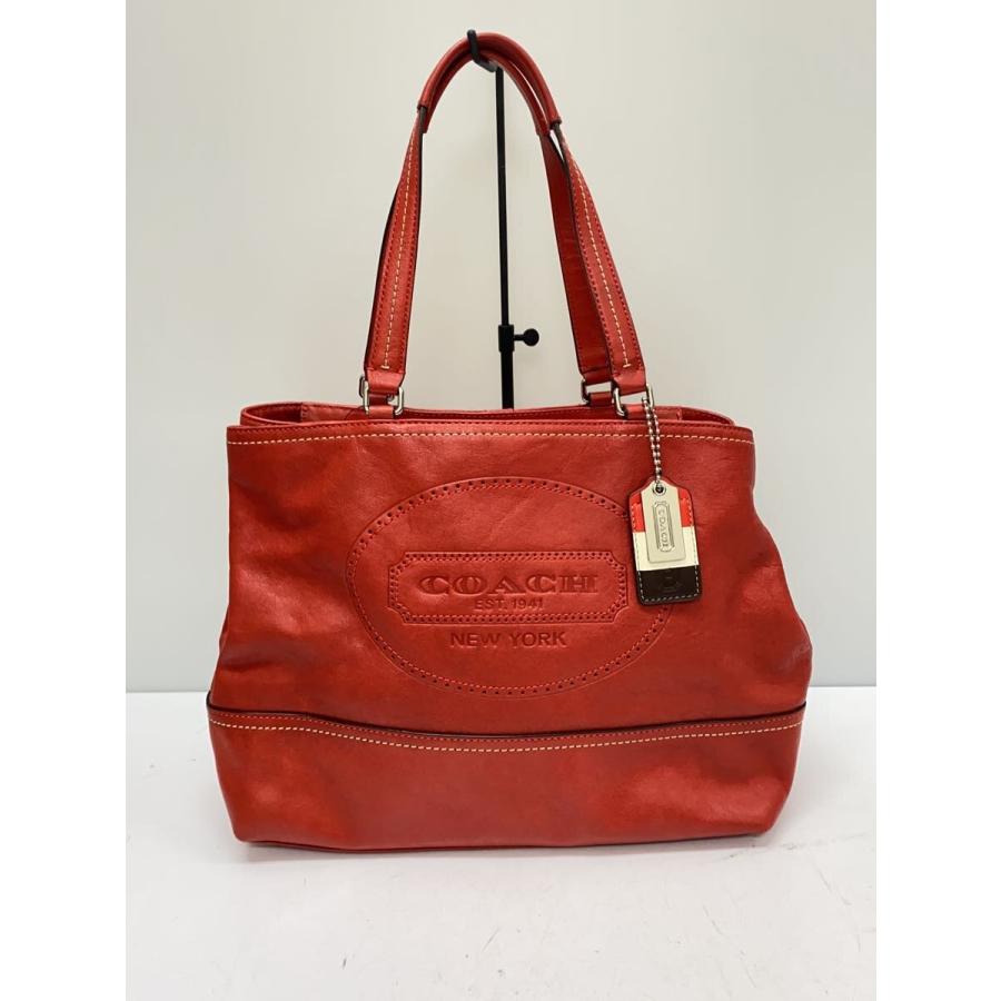 COACH◇ハンドバッグ/レザー/RED/19391 : セカンドストリートYahoo!店
