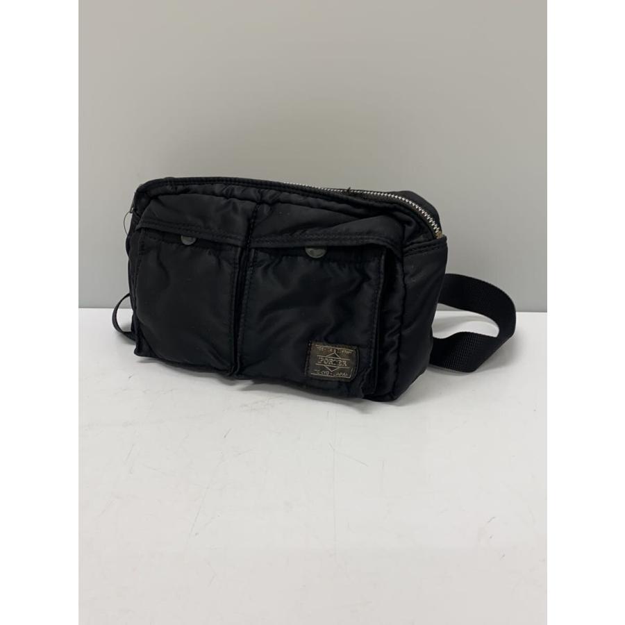 未使用級 PORTER タンカー ウエストバッグ ナイロン ブラック PORTER◇タンカー/使用感有/ウエストバッグ/ナイロン/BLK : セカンド