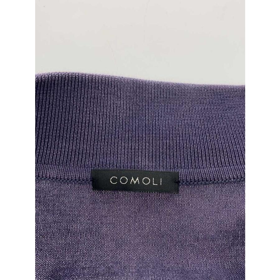 COMOLI◇18G長袖ニットポロ/Fade Navy/ニット・セーター(薄手)/1 
