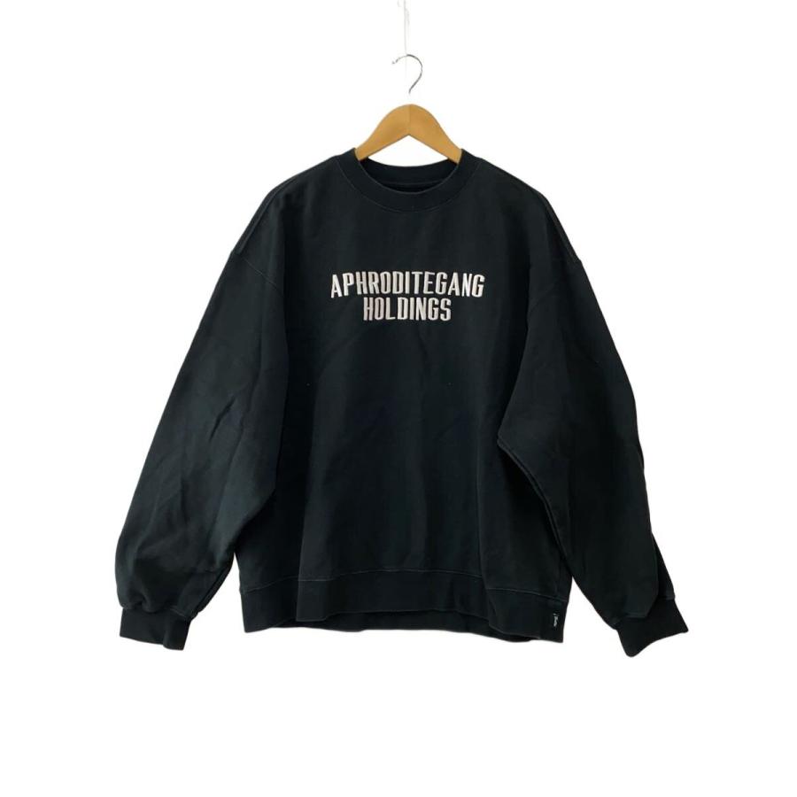 BUDSPOOL◇スウェット/XL/コットン/BLK/色褪せ/APHRODITEGANGHOLDINGS 