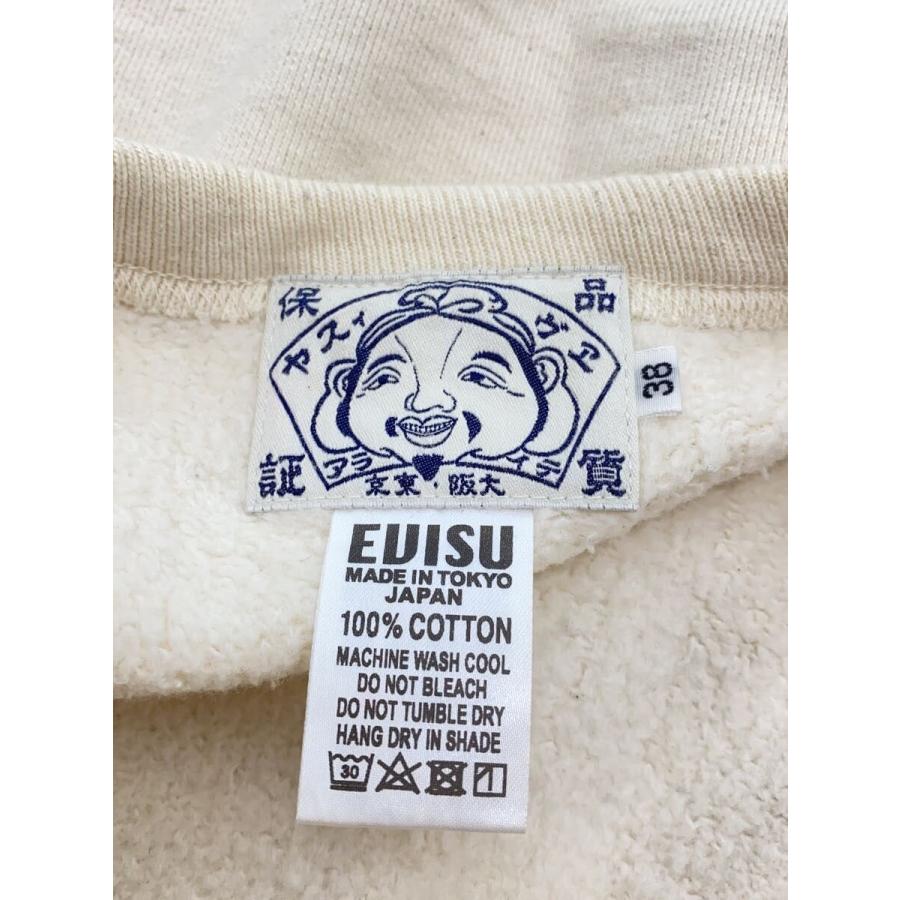 EVISU◇スウェット/38/コットン/CRM/プリント/カモメ/生成り