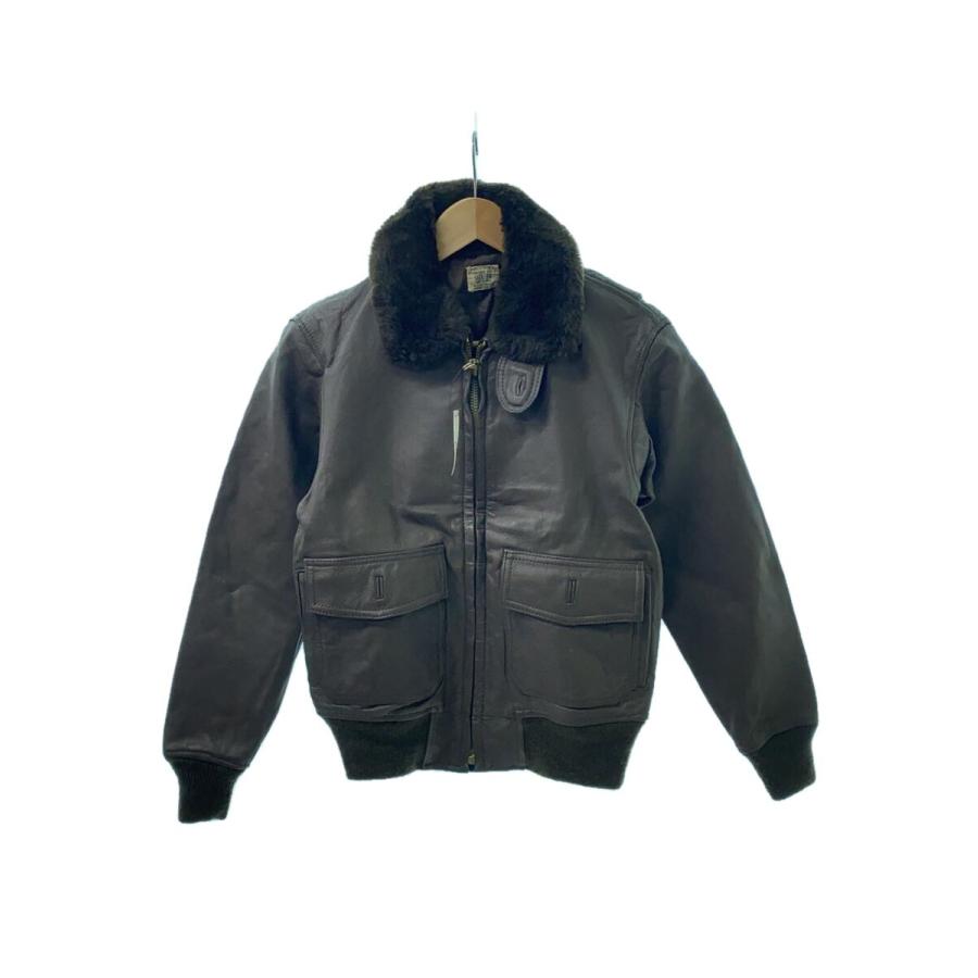 US.NAVY◇70s/G-1/フライトジャケット/38/レザー/BRW/8415-00-268-7797 