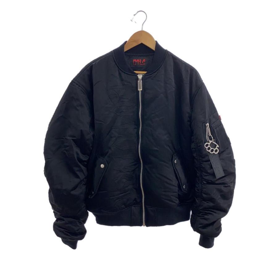 CVTVLIST◇ブルゾン/1/--/BLK/無地/2401110101/BIG LOGO MA-1/24AW 