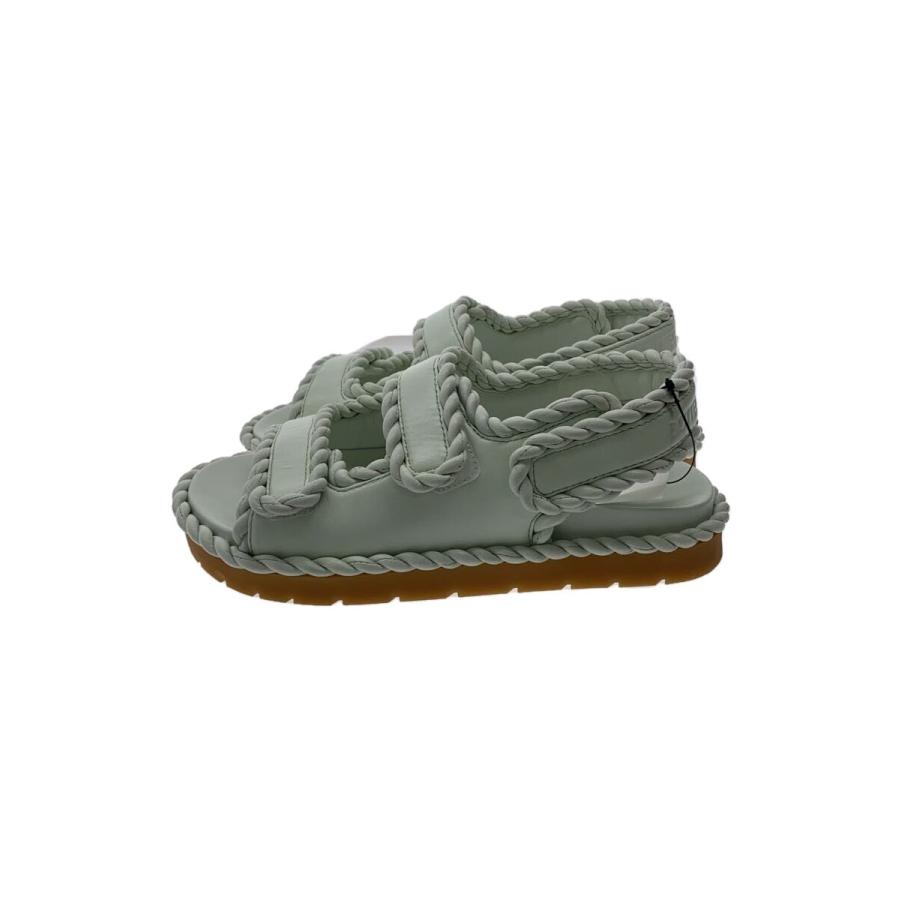 BOTTEGA VENETA◇ジャックフラットサンダル/37/BLU/レザー