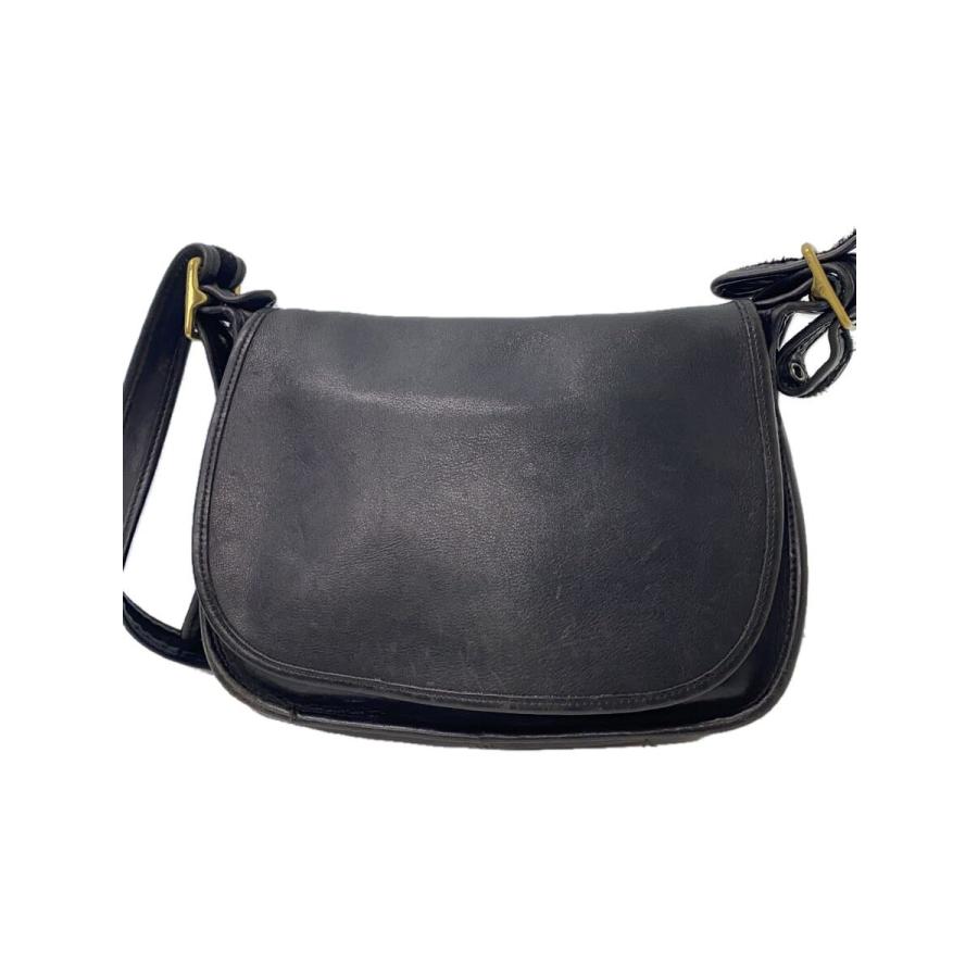 OLD COACH9977レザー ショルダーバッグ 黒 COACH ブラックレザー ショルダーバッグ