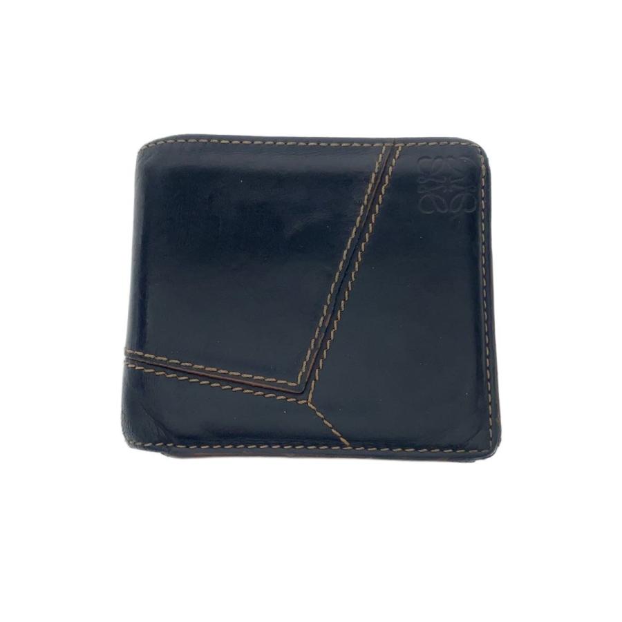 7月いっぱい出品‼️LOEWE 二つ折り財布 ネイビー　レザー 7月いっぱい出品‼️LOEWE 二つ折り財布 ネイビー レザー 7月いっぱい