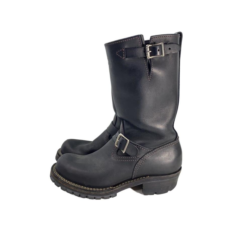 WESCO◇エンジニアブーツ/--/BLK/レザー/※左右サイズ違い 右足8/左足9