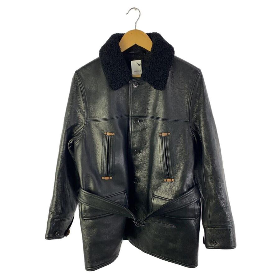 未使用】GLAD HAND グラッドハンド レザーカーコート / Sサイズ / BYGH