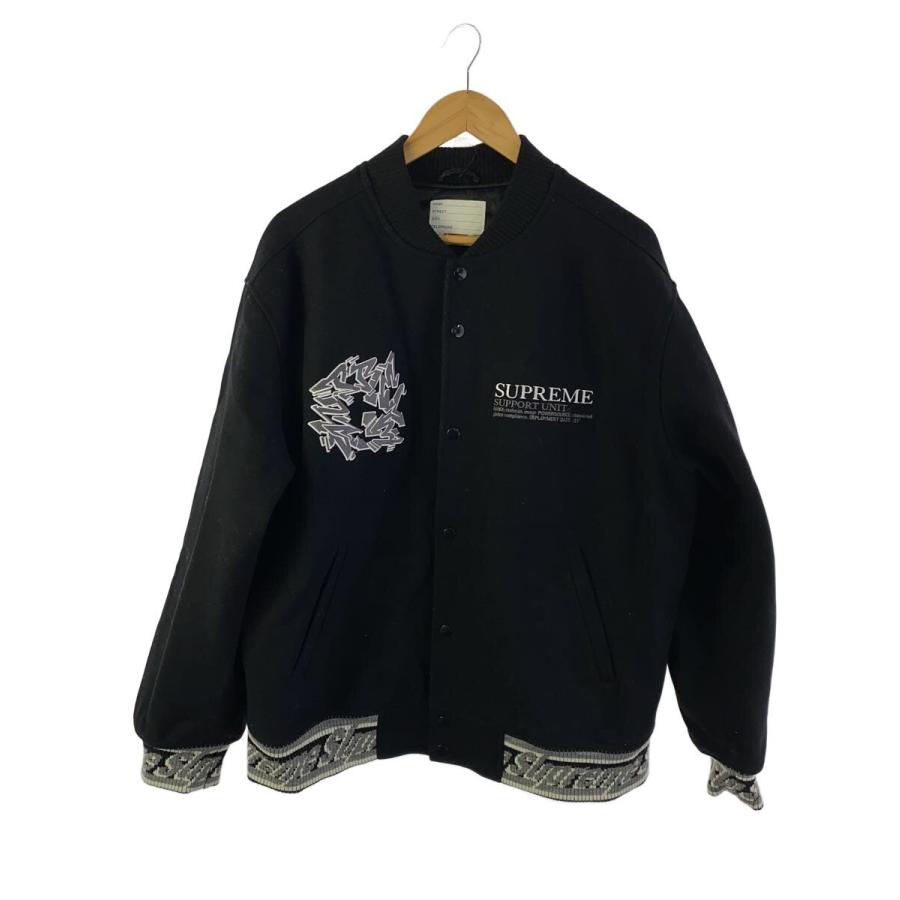 Supreme◇21AW/Support unit varsity/スタジャン/XL/ウール/BLK 