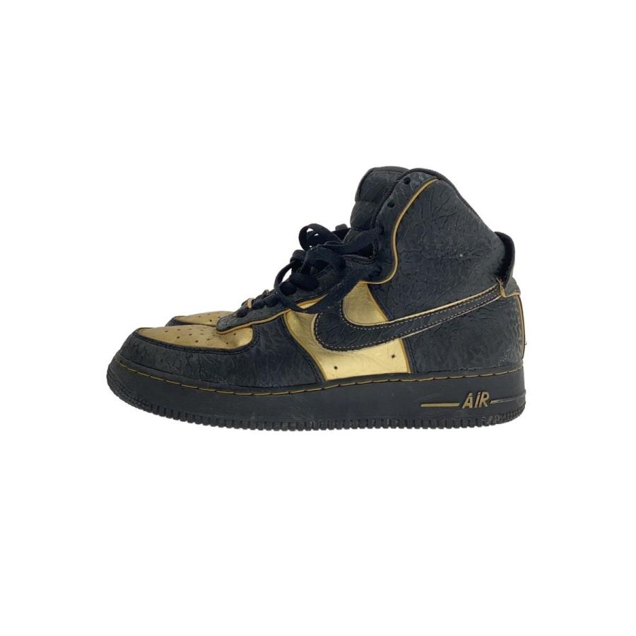 1*0様 Nike Supreme スニーカー ブラック/ゴールド NIKE◇AIR FORCE 1 HI SUPREME/エアフォースハイサプリーム/ブラック