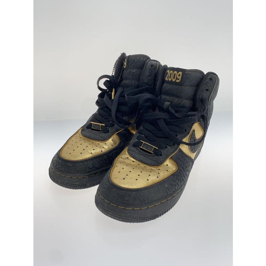 1*0様 Nike Supreme スニーカー ブラック/ゴールド NIKE◇AIR FORCE 1 HI SUPREME/エアフォースハイサプリーム/ブラック