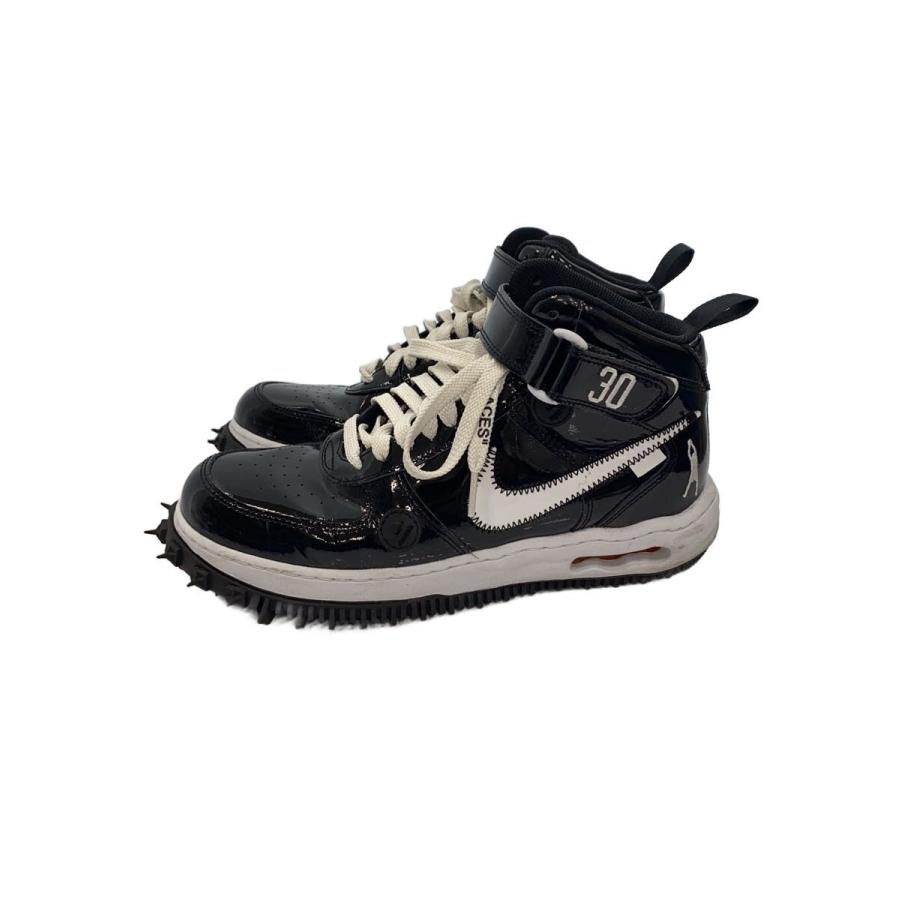 NIKE◇OFF-WHITE X AIR FORCE 1 MID_オフホワイト エアフォース ミッド 