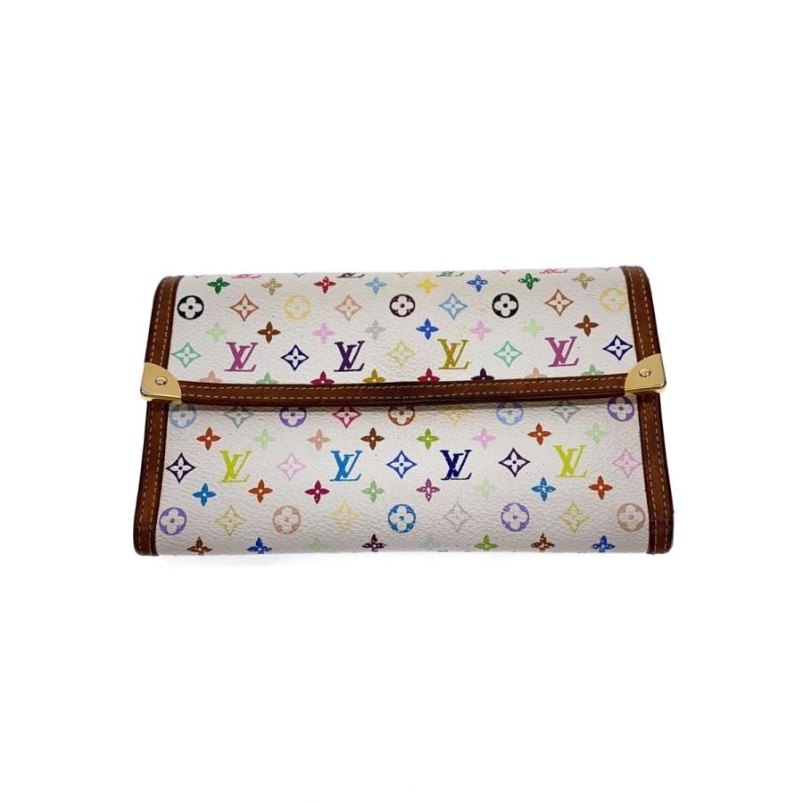ルイヴィトン モノグラム マルチカラー ポルトトレゾール インターナショナル LOUIS VUITTON◇ポルト・トレゾール・インターナショナル_モノグラム