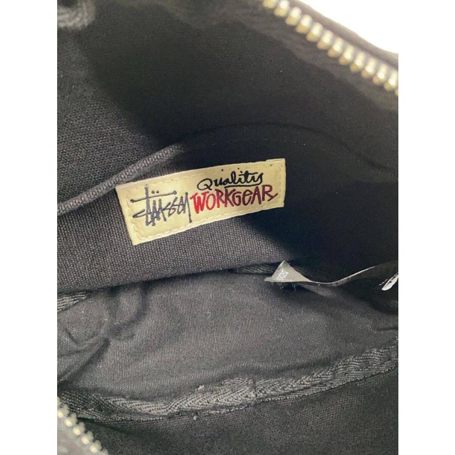 STUSSY◇ショルダーバッグ/キャンバス/BLK/無地// : セカンド