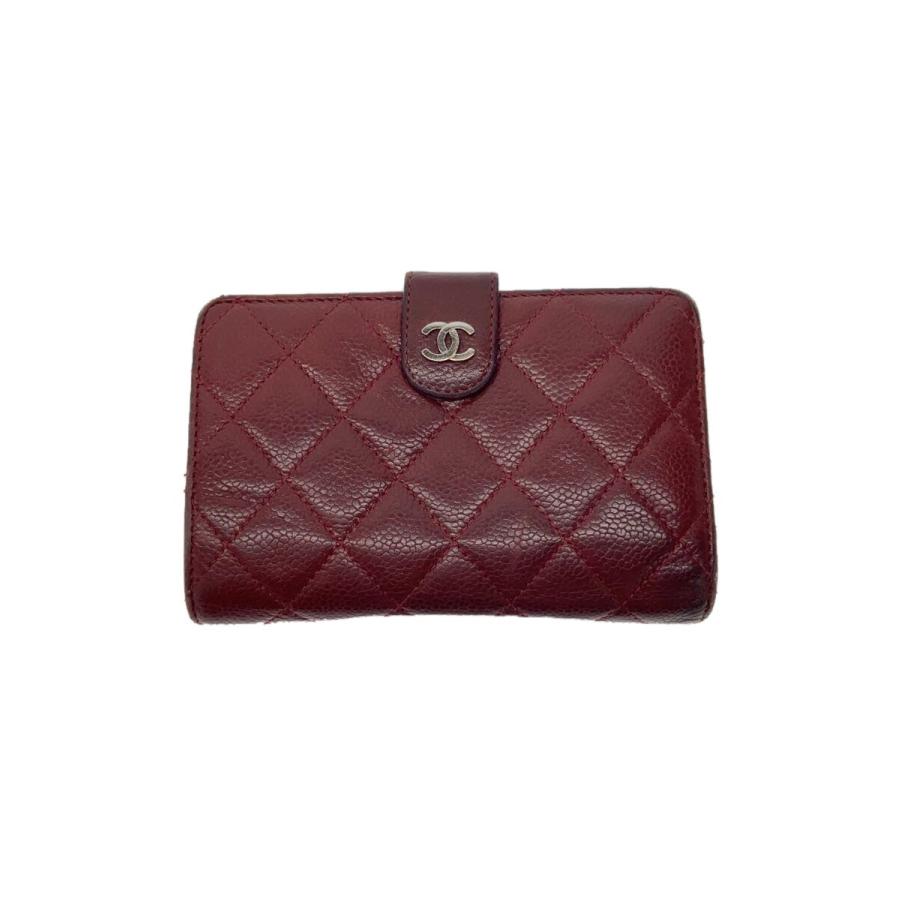 CHANEL◇2つ折り財布/レザー/BRD/無地/レディース/A48667 : セカンド