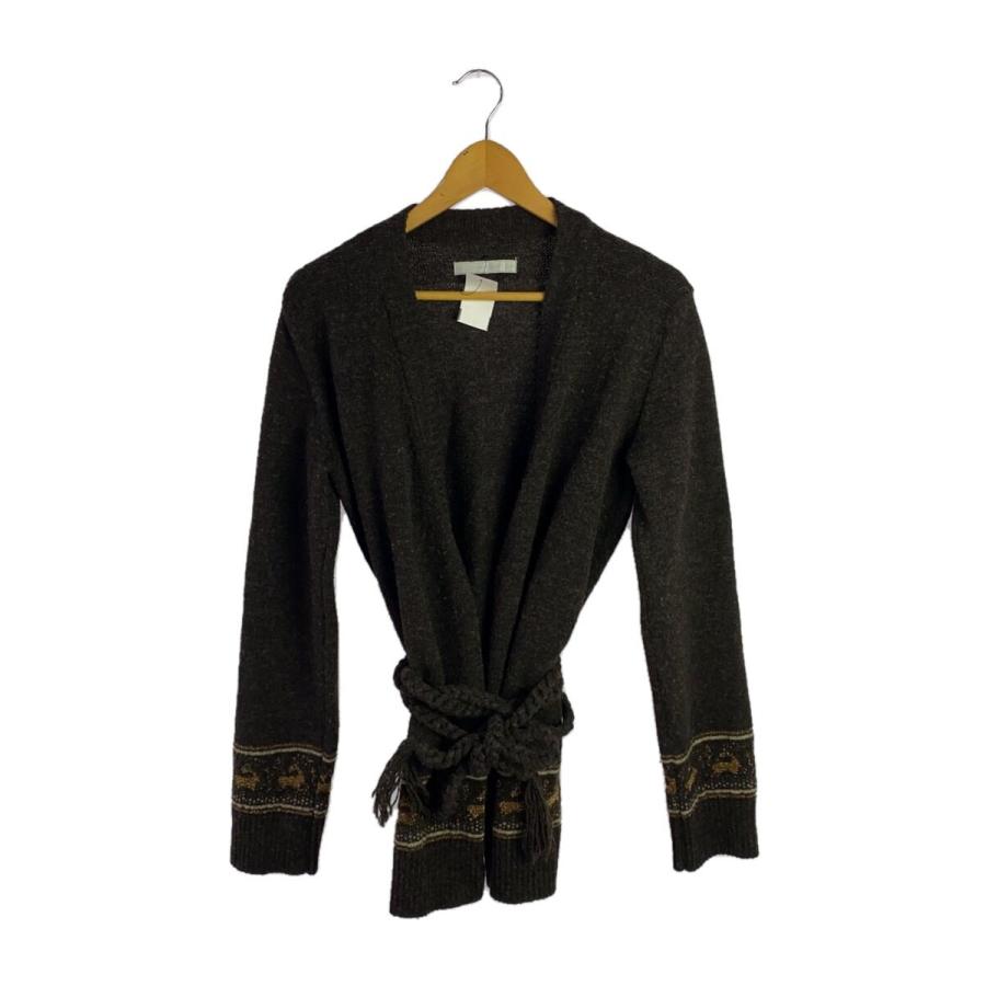 NUMBER (N)INE◇カーディガン(厚手)/2/ウール/BRW : セカンド