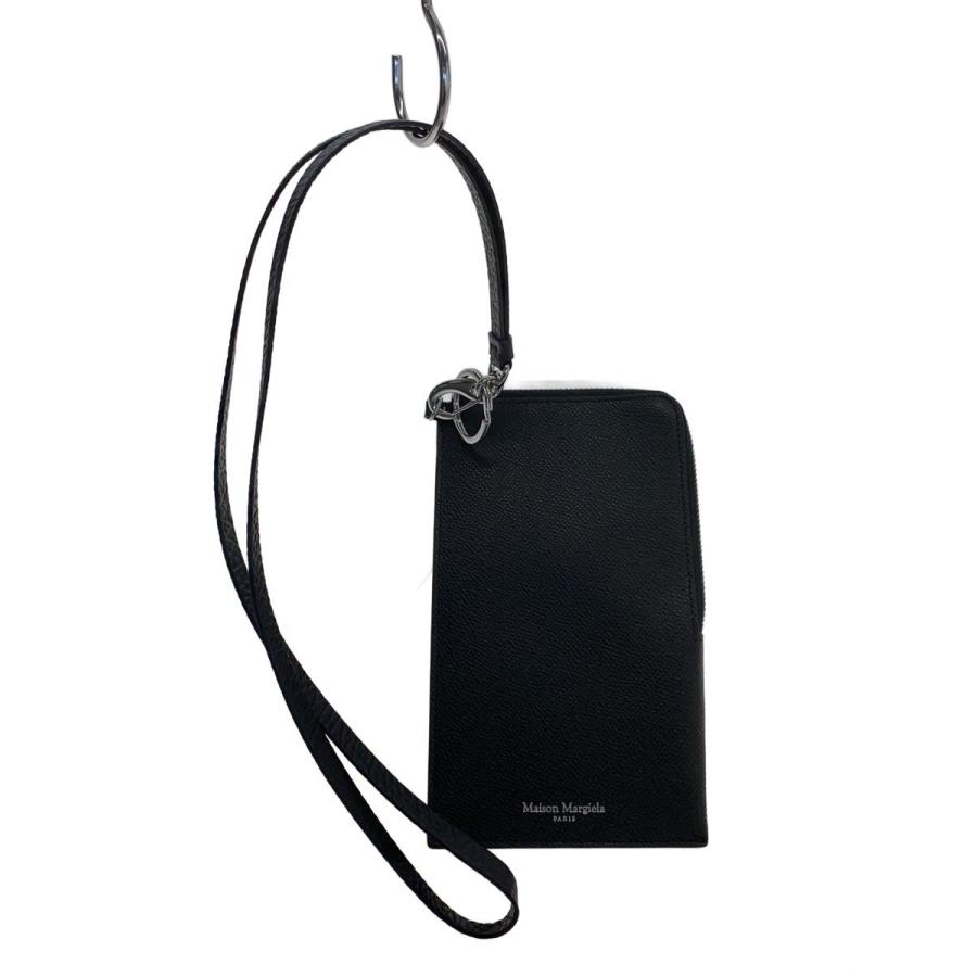 Maison Margiela◇ショルダーバッグ/レザー/BLK/無地 : セカンド