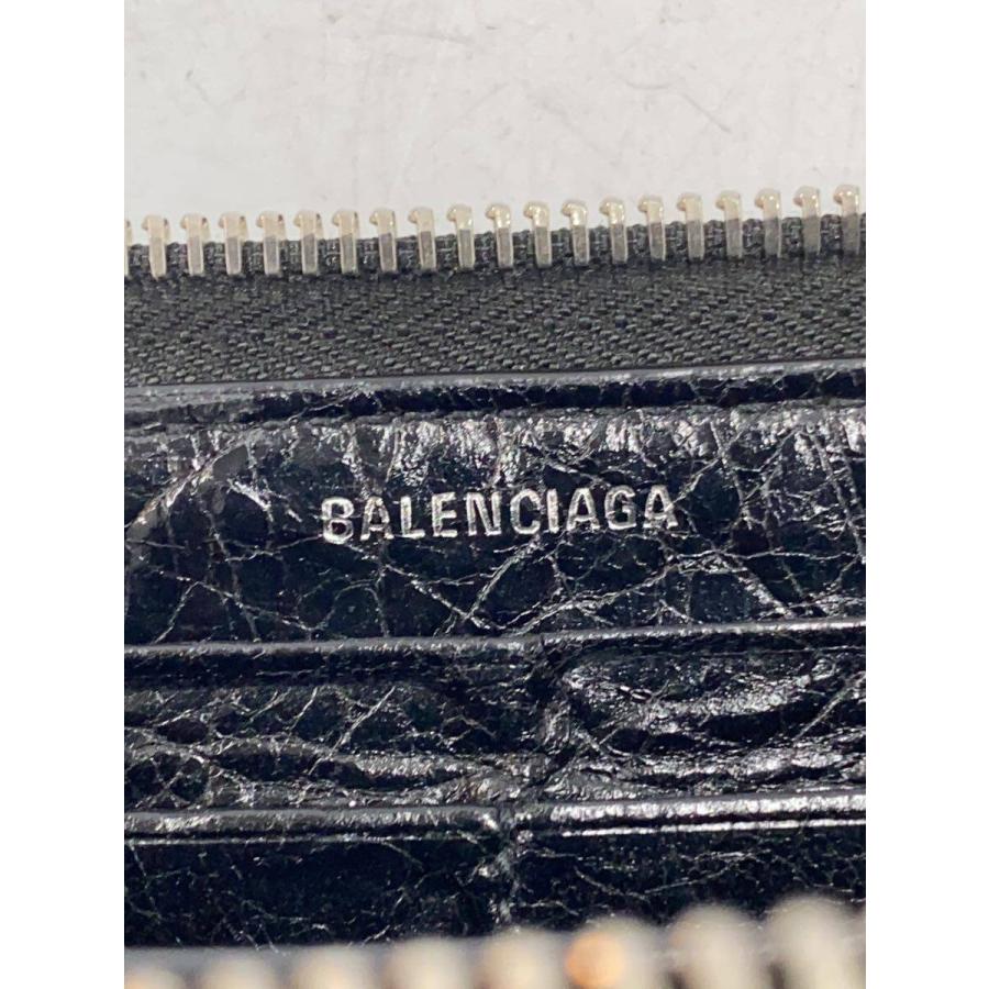BALENCIAGA◇長財布/レザー/黒/メンズ/519641・1000・R・1317/ラウンド