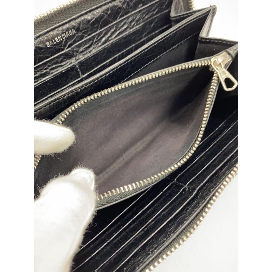 BALENCIAGA◇長財布/レザー/黒/メンズ/519641・1000・R・1317/ラウンド