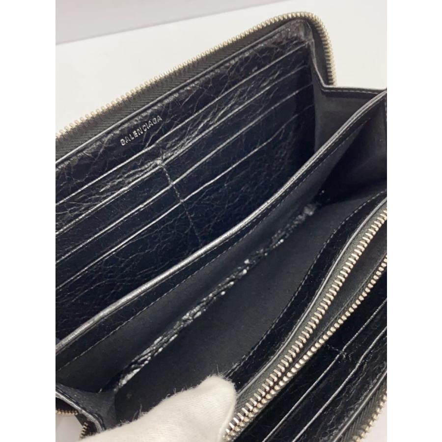 BALENCIAGA◇長財布/レザー/黒/メンズ/519641・1000・R・1317/ラウンド