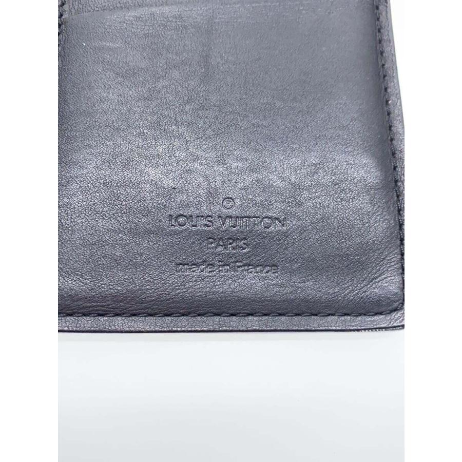 LOUIS VUITTON◇ポルト・フォイユ・ブラザ_ダミエ・アンフィニ_BLK