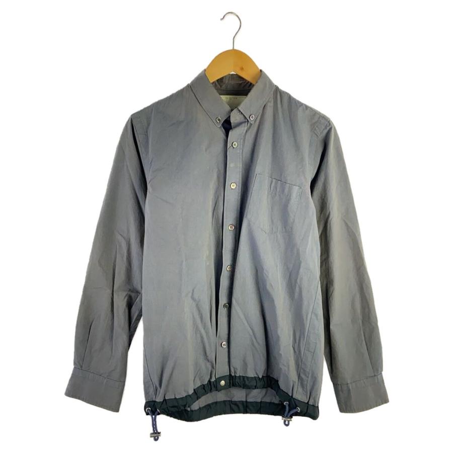 sacai◇長袖シャツ/1/コットン/NVY/14-00700M : セカンド
