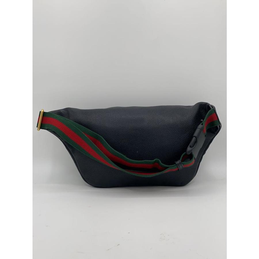 GUCCI◇ウエストバッグ/レザー/BLK : セカンドストリートYahoo!店