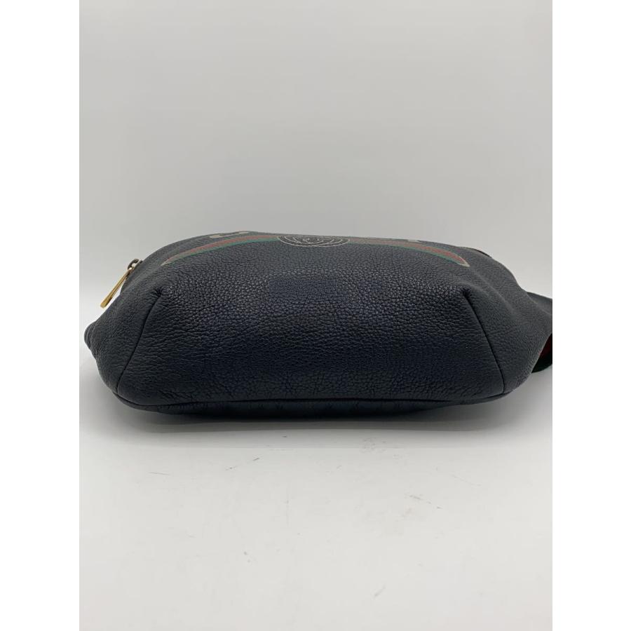 GUCCI◇ウエストバッグ/レザー/BLK : セカンドストリートYahoo!店