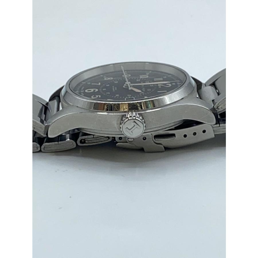 HAMILTON◇自動巻腕時計/アナログ/ステンレス/BLK/H705950/カーキ