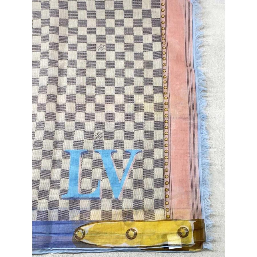LOUIS VUITTON◇スカーフ/コットン/マルチカラー/総柄/レディース