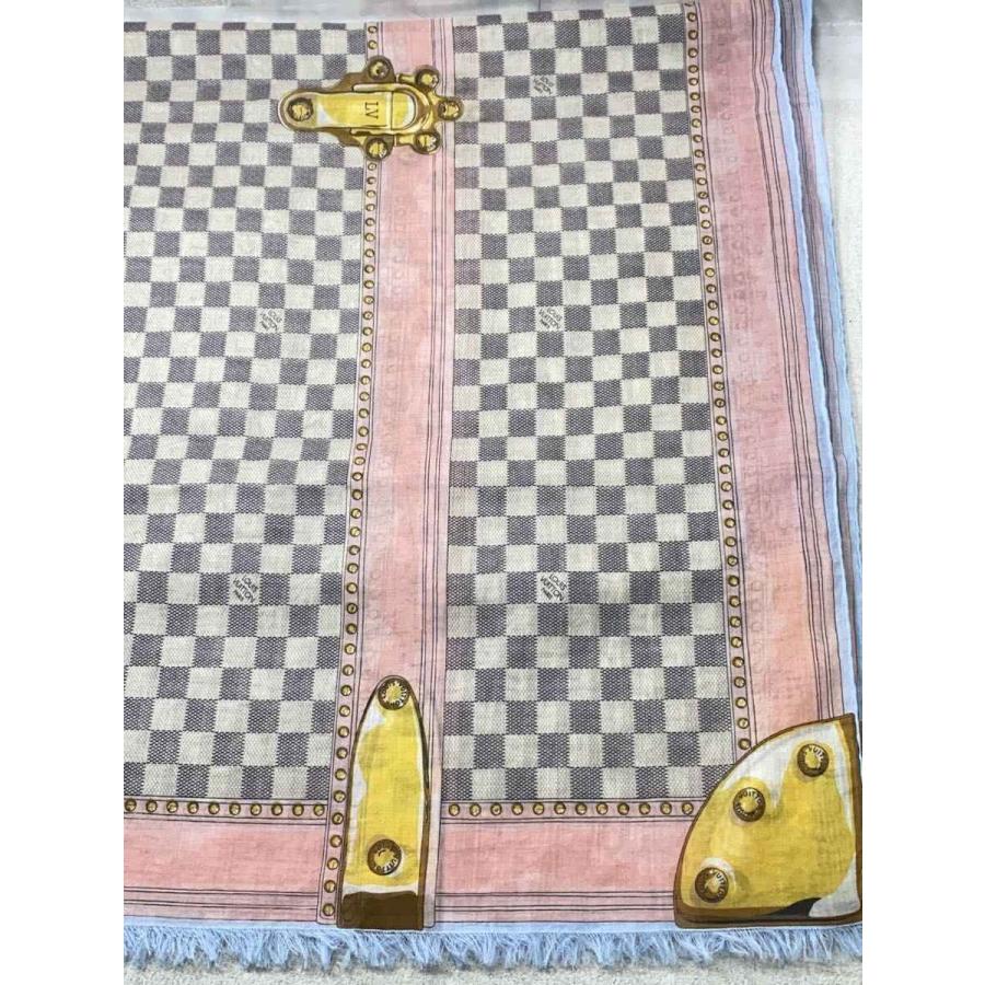 LOUIS VUITTON◇スカーフ/コットン/マルチカラー/総柄/レディース