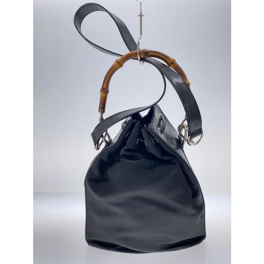 GUCCI◇バンブー/2WAY/ショルダーバッグ/ナイロン/BLK/001・2684・1657