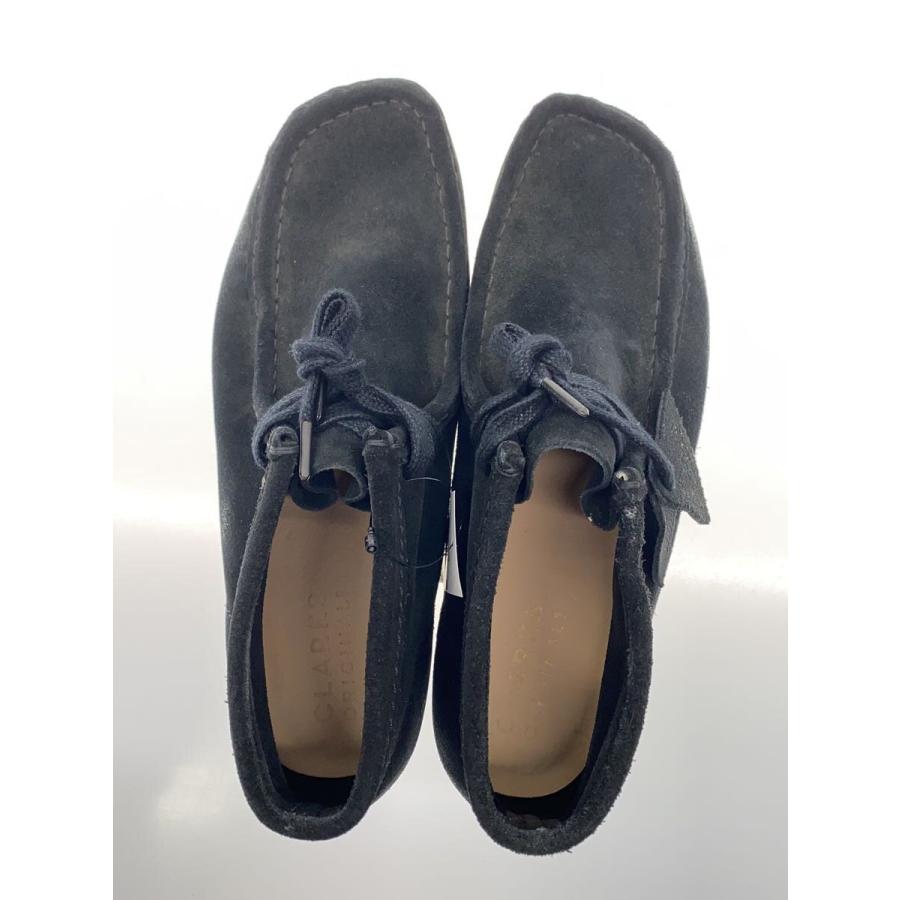 Clarks◇ワラビーブーツ/26.5cm/BLK/スウェード/23514// : セカンド