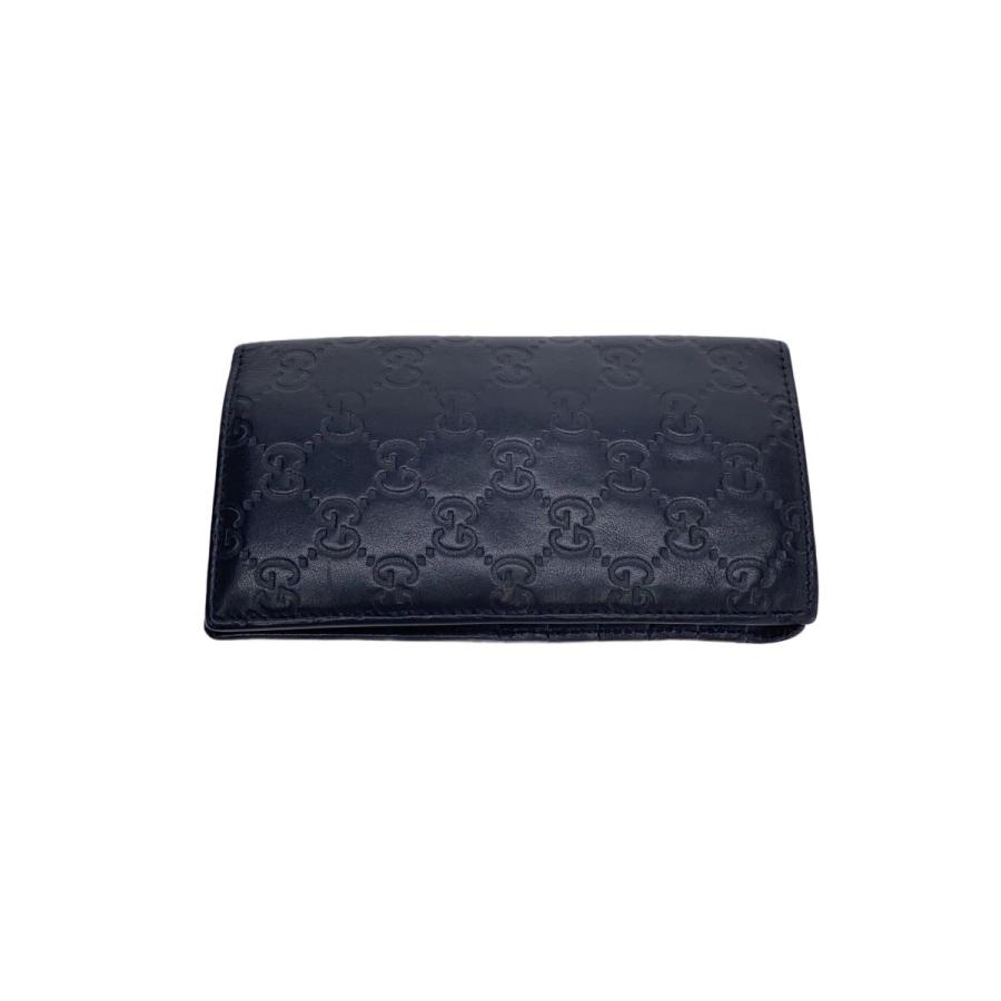GUCCI グッチ シマレザー 長財布 ブラック GUCCI◇長財布_グッチシマ/レザー/BLK/総柄/メンズ : セカンド