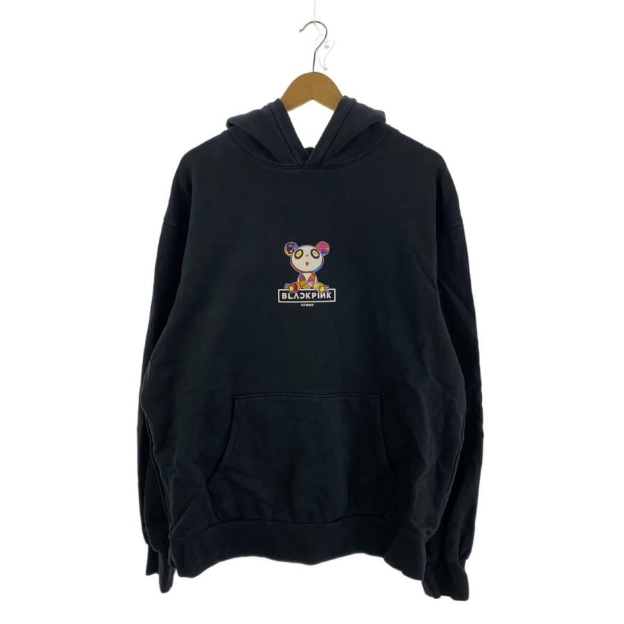 パーカー/XL/コットン/BLK/BLACKPINK/村上隆/※色褪せ有 : セカンド