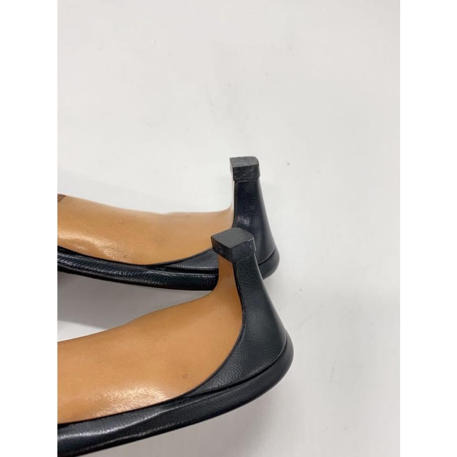 PRADA◇ポインテッドトゥミュールサンダル/35.5/BLK/レザー