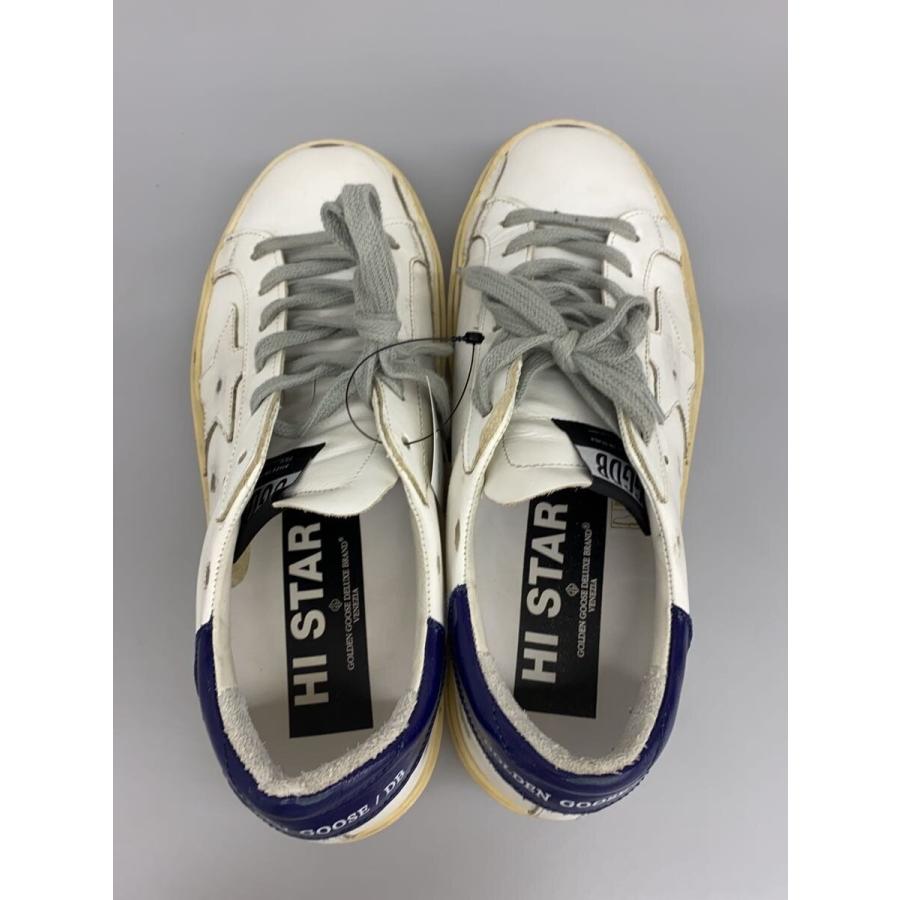 GOLDEN GOOSE◇HI STAR/ユーズド加工/ローカットスニーカー/37/WHT