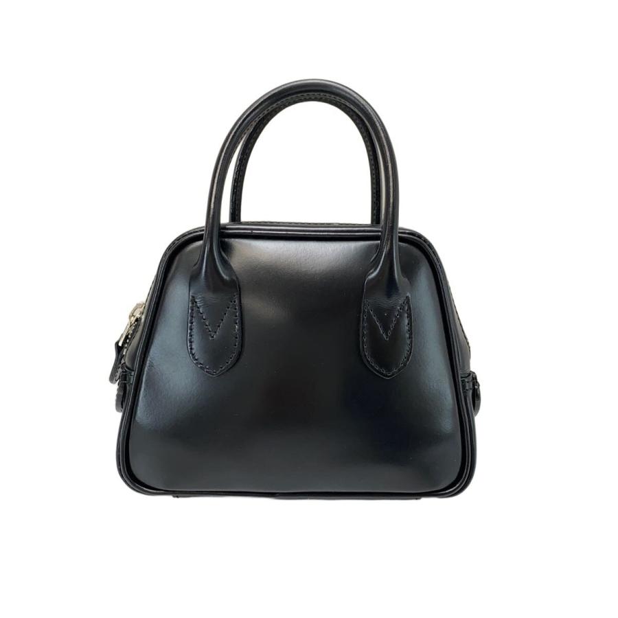 COMME des GARCONS◇青山限定/ボストンミニハンドバッグ/牛革/BLK/KZ