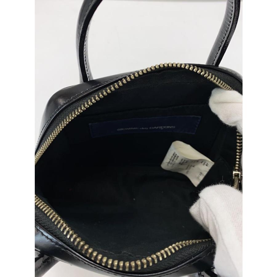 COMME des GARCONS◇青山限定/ボストンミニハンドバッグ/牛革/BLK/KZ