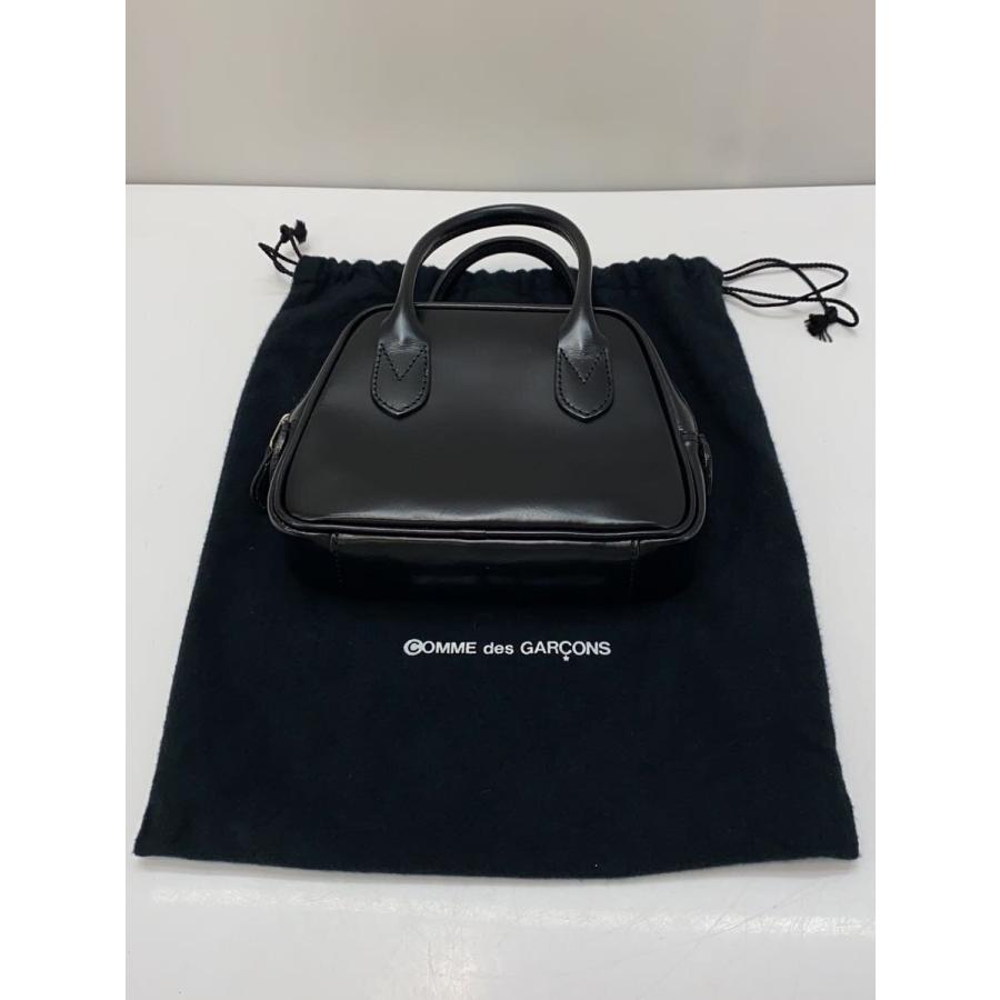 COMME des GARCONS◇青山限定/ボストンミニハンドバッグ/牛革/BLK/KZ