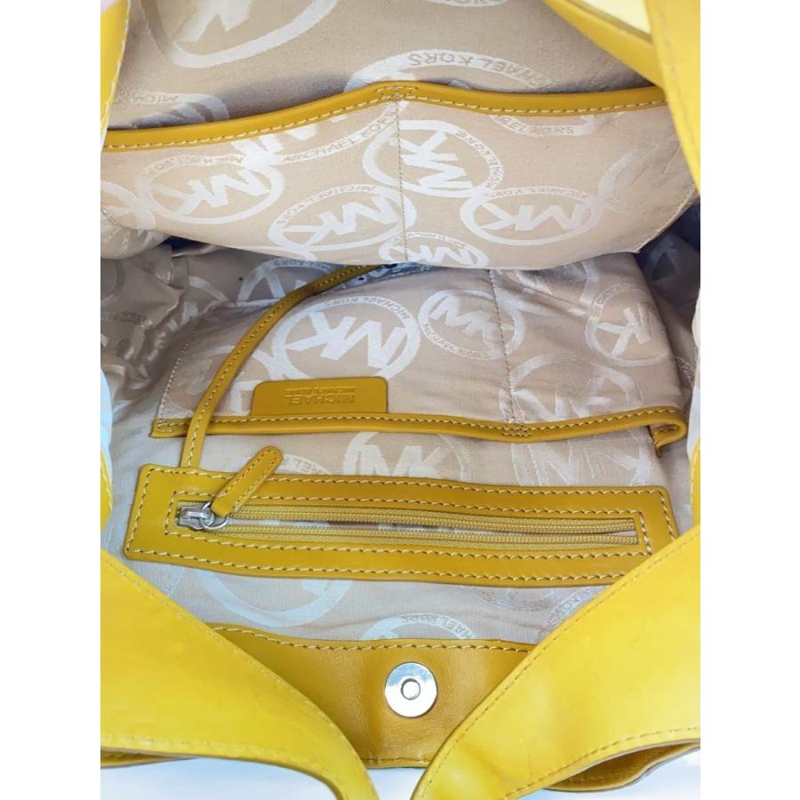 MICHAEL KORS◇スタッズ/2WAYショルダーバッグ/レザー/YLW : セカンド