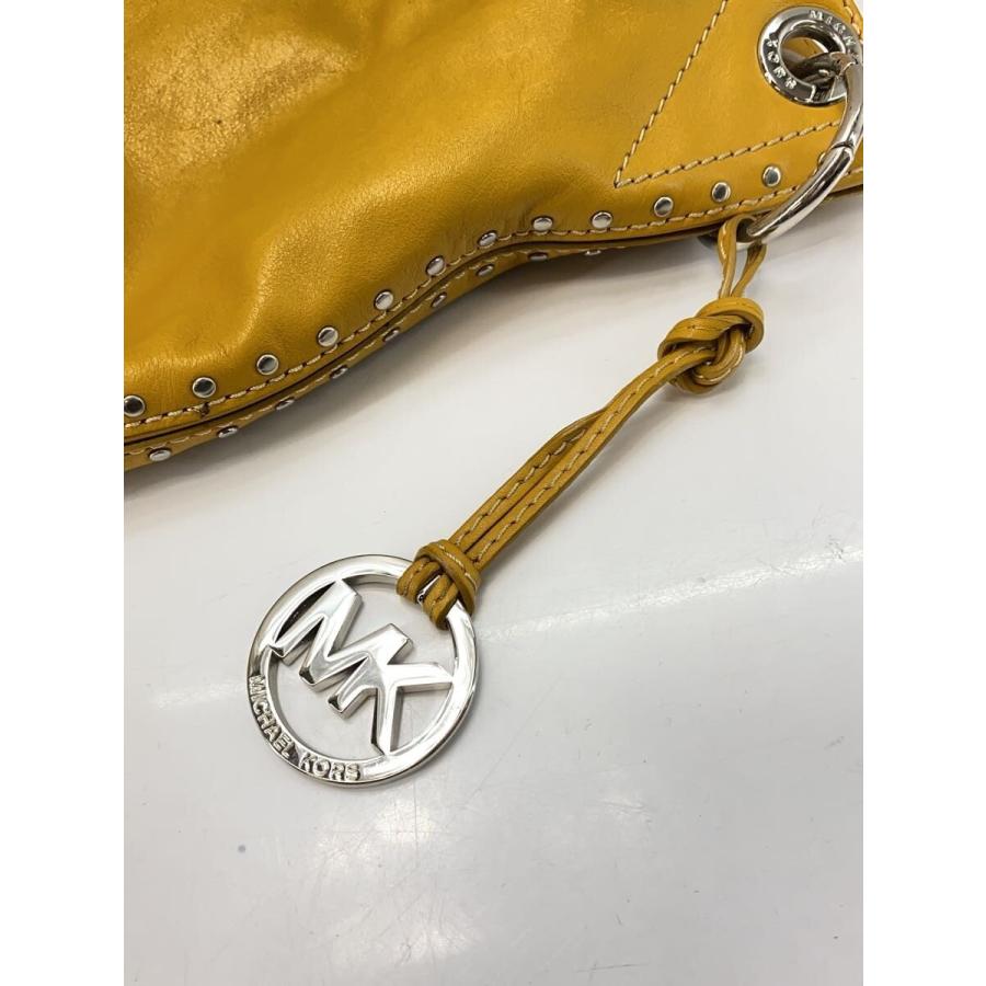 MICHAEL KORS◇スタッズ/2WAYショルダーバッグ/レザー/YLW : セカンド