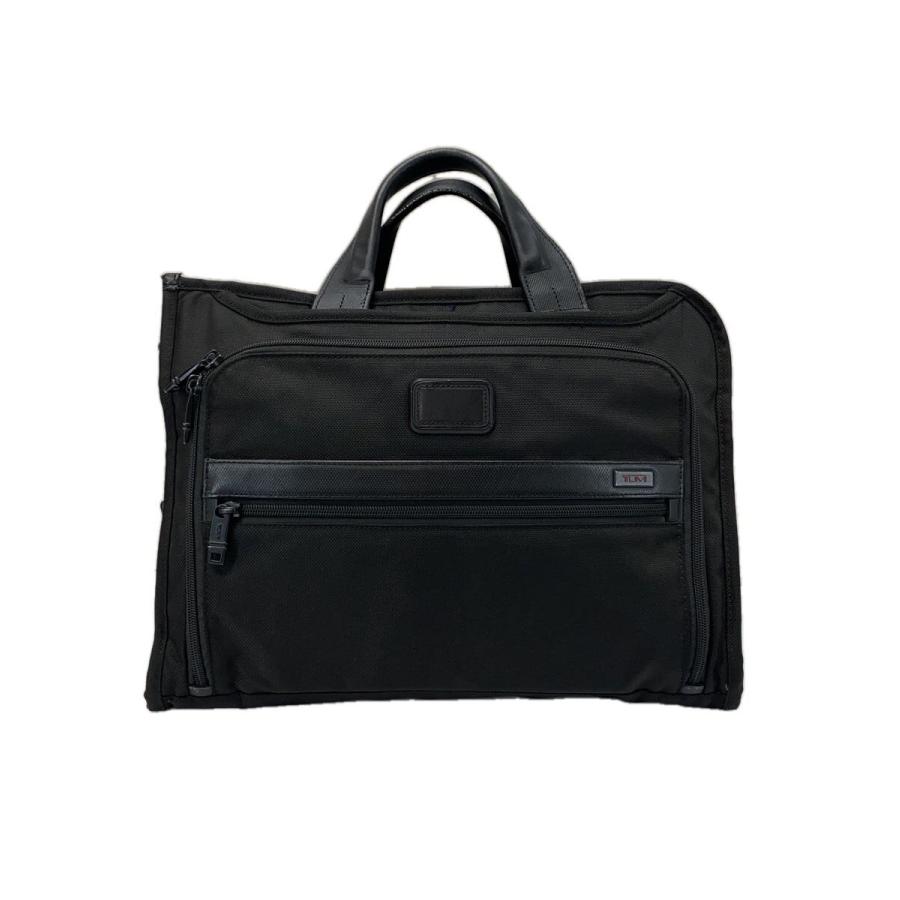 TUMI◇ALPHA2 SLIM DELUXE PORTFOLIO/持ち手使用感/ショルダー欠品/BLK