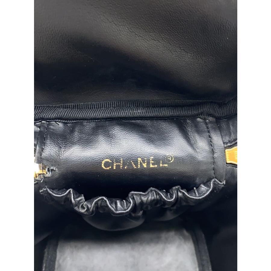 CHANEL◇バニティバッグ_ビコローレ_ラムスキン_BLK/羊革/BLK CHANEL◇バニティバッグ_ビコローレ_ラムスキン_BLK/羊革/BLK