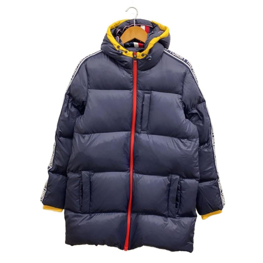TOMMY HILFIGER◇ダウンジャケット/S/ナイロン/NVY/無地/0223769 