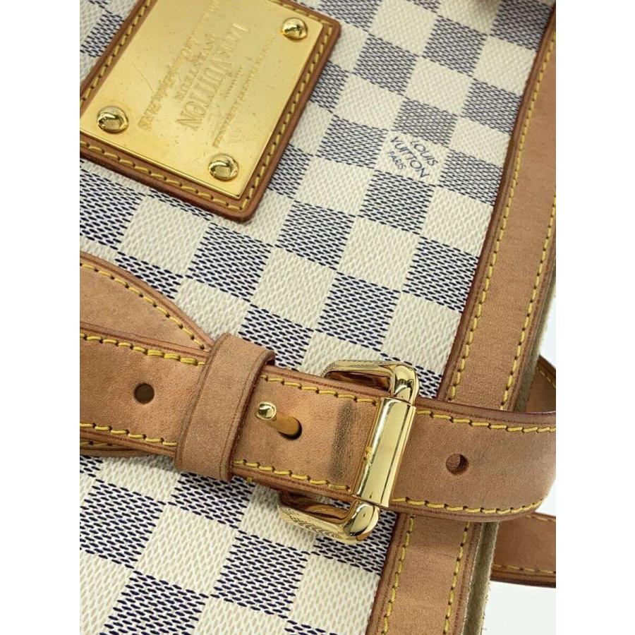 LOUIS VUITTON◇ハムステッドMM_ダミエ・アズール_WHT/PVC/WHT LOUIS