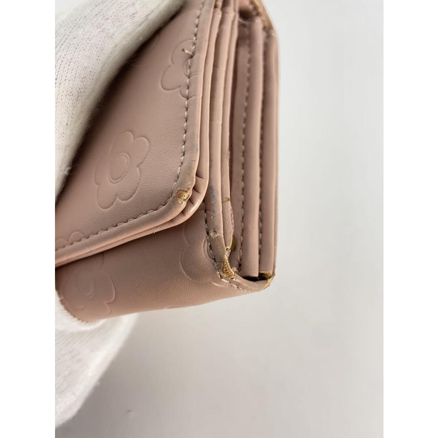 MARY QUANT◇デイジーアウトラインパターン2/長財布/--/PNK/花柄