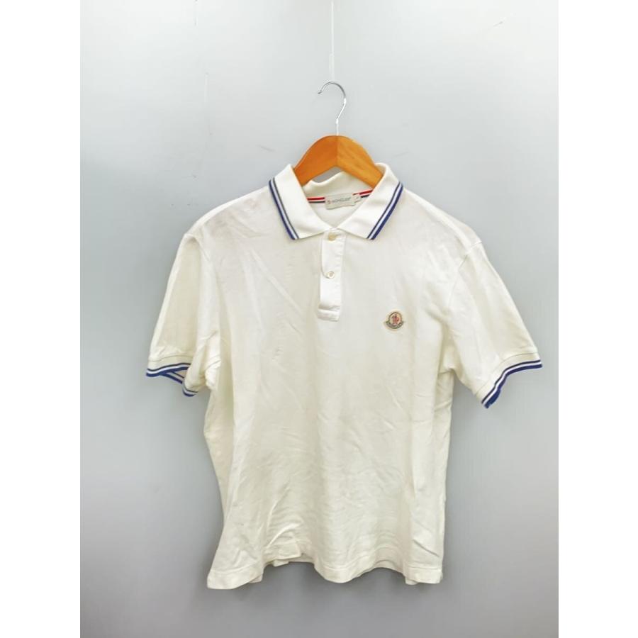 MONCLER◇ポロシャツ/L/コットン/WHT/84641 : セカンドストリートYahoo