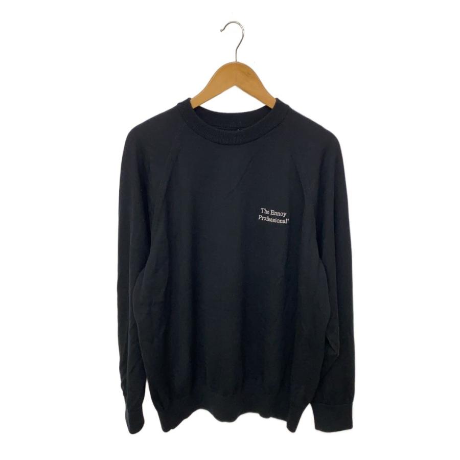 ENNOY ウールセーターブラック Mサイズ the ennoy professional◇25AW/MERINO WOOL SWEATER/メリノウール